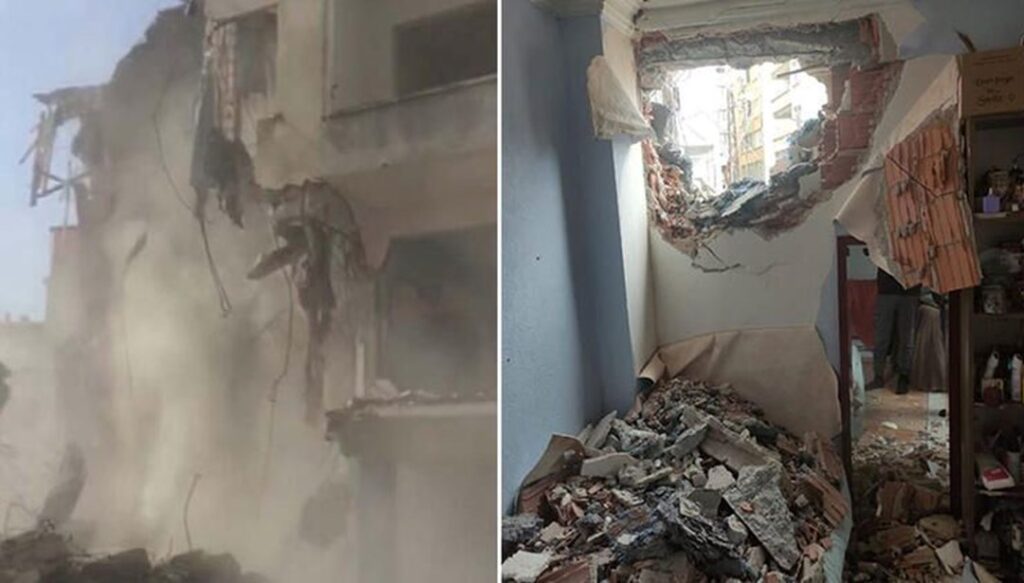 Beylikdüzü'nde yıkım sırasında yan binadaki dairenin duvarını yıktılar - Son Dakika Türkiye Haberleri