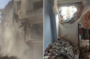 Beylikdüzü’nde yıkım sırasında yan binadaki dairenin duvarını yıktılar – Son Dakika Türkiye Haberleri