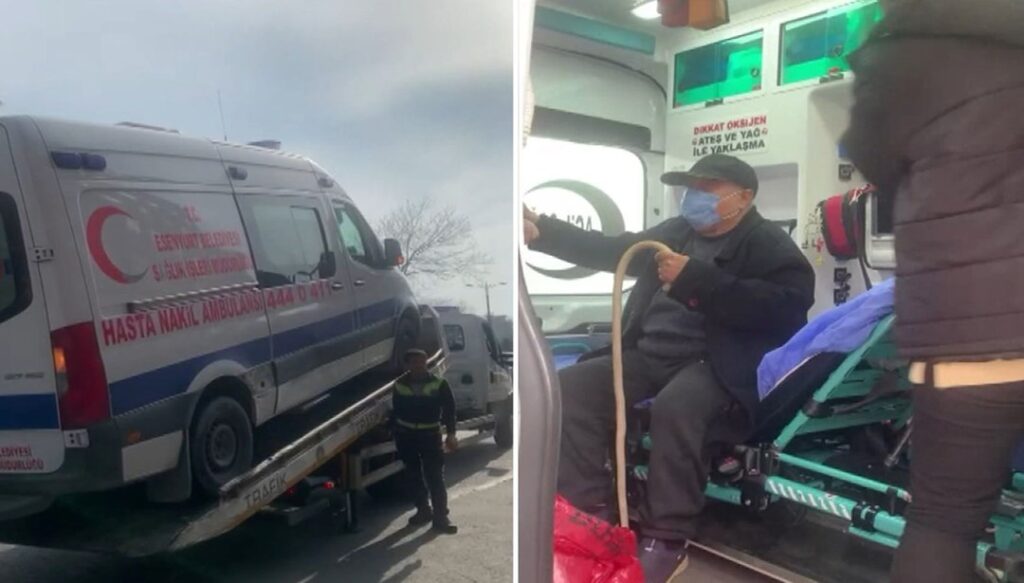 Esenyurt Belediyesine ait ambulans hasta nakli sırasında haczedildi - Son Dakika Türkiye Haberleri