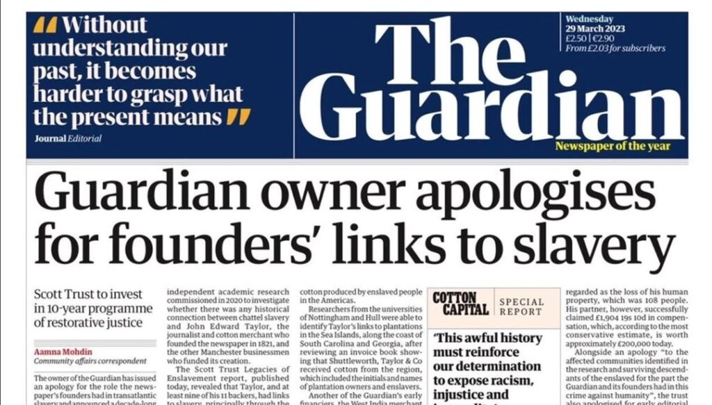 Guardian gazetesi, kurucuları kölecilikten çıkar sağladığı için özür diledi - Son Dakika Dünya Haberleri