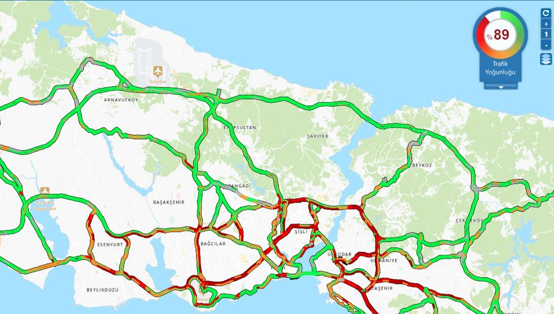 İstanbul’da mesai sonu trafik yoğunluğu – Son Dakika Türkiye Haberleri