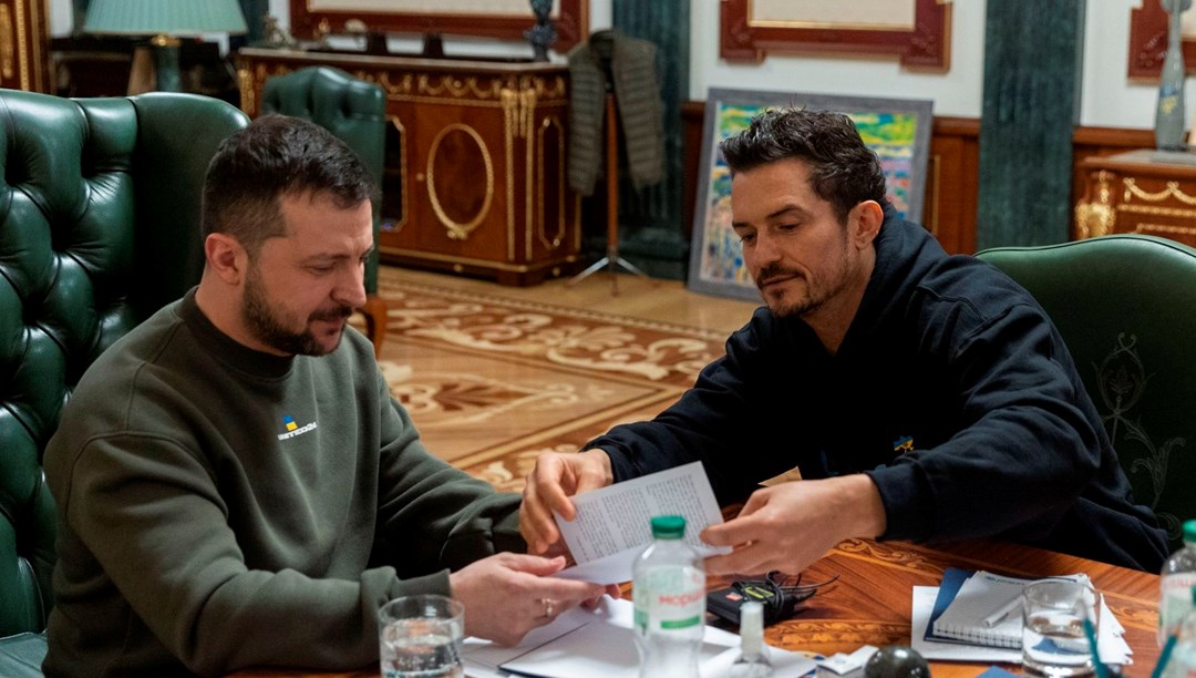 Ünlü oyuncu Orlando Bloom Kiev’de Zelenski ile görüştü – Son Dakika Magazin Haberleri